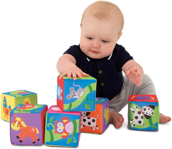 Cubes en Tissu pour enfants, hochet doux, jouet éducatif enfants, ensemble en peluche douce