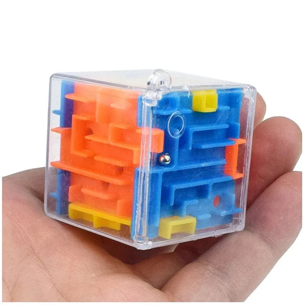 Cube labyrinthe 3D Transparent à Six faces, Puzzle de vitesse correspondant, jouet Anti-stress - JEUD'ENFANTS