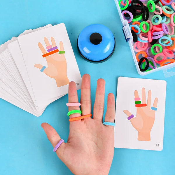 Jeux de société interactifs elastique doigt pédagogiques - JEUD'ENFANTS