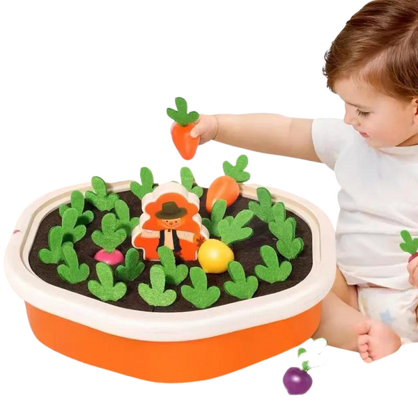 Jouets Montessori pour bébés, ensemble de carottes colorée à tirer - JEUD'ENFANTS