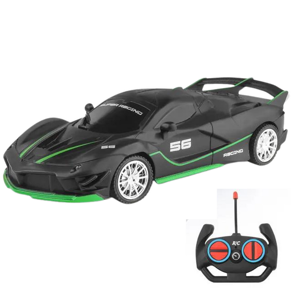 1/18 RC Voiture Lumière LED 2.4G Radio Télécommande voitures de sport pour enfants course haute vitesse